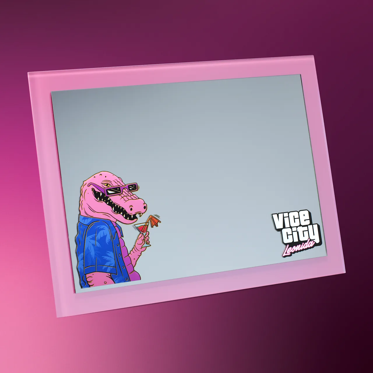 Macca the Gator magnetic mirror.